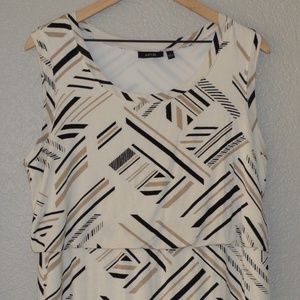 Apt 9 Scoop Neck Blousen Top Dress sz L